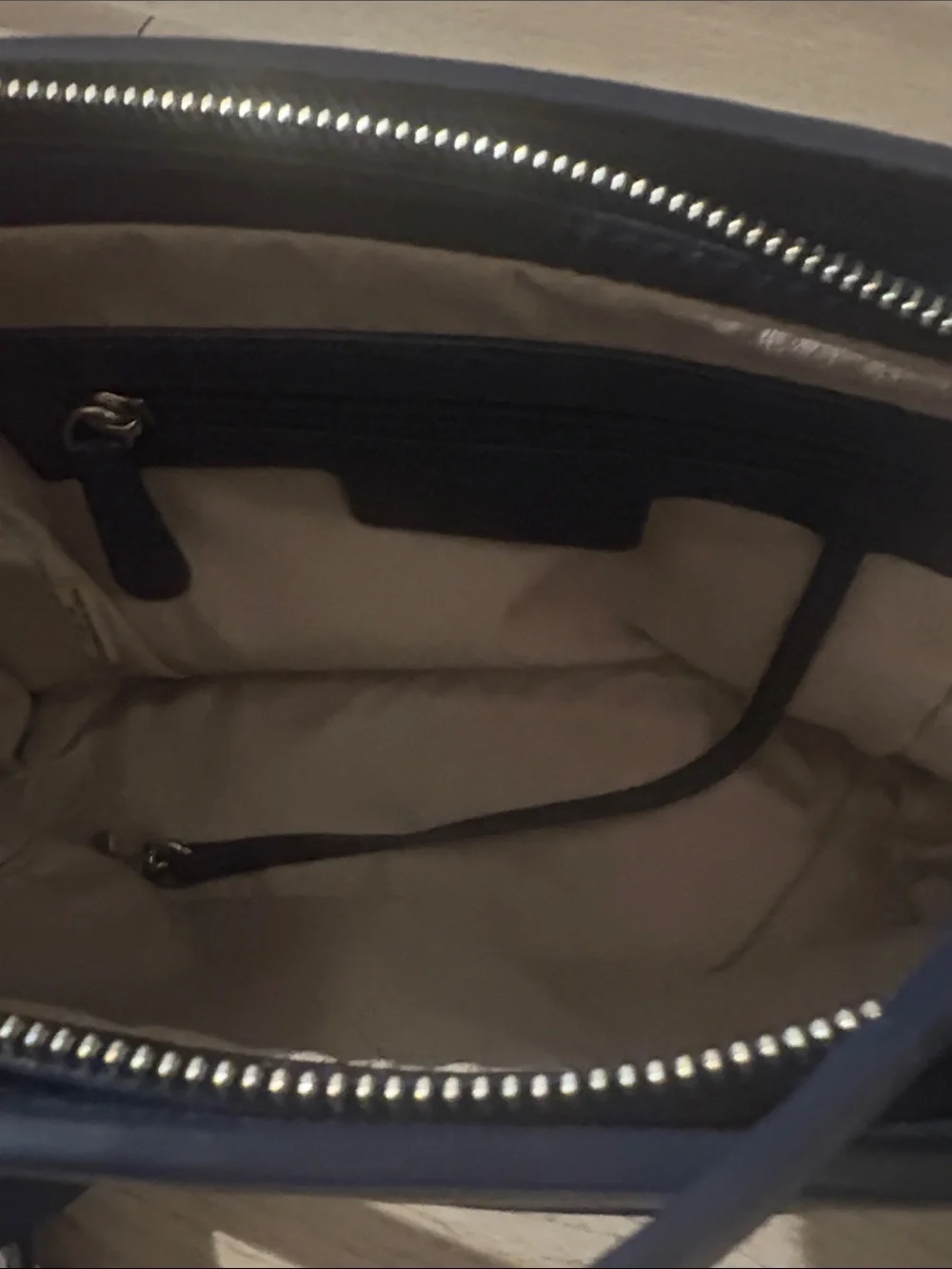 Michael Kors Dark Blue Leather Crossbody Bag